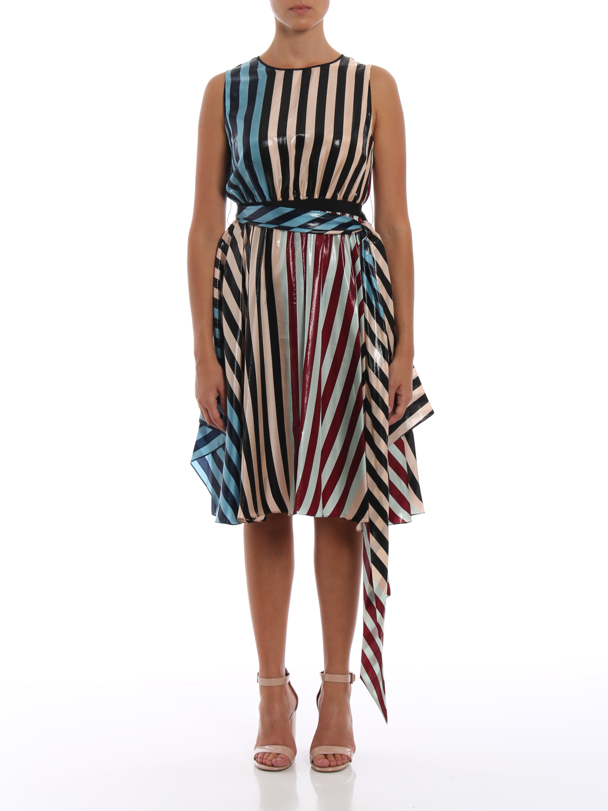 dvf striped dress