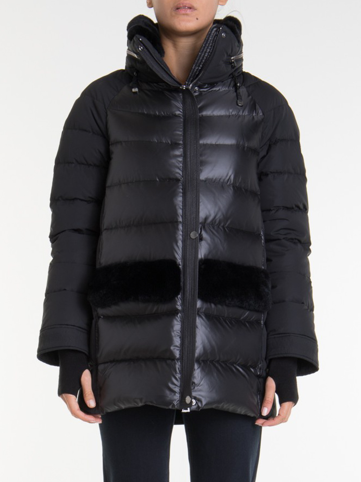 Padded coats Diego M - Fur detail padded coat - 3620TM999 | iKRIX.com