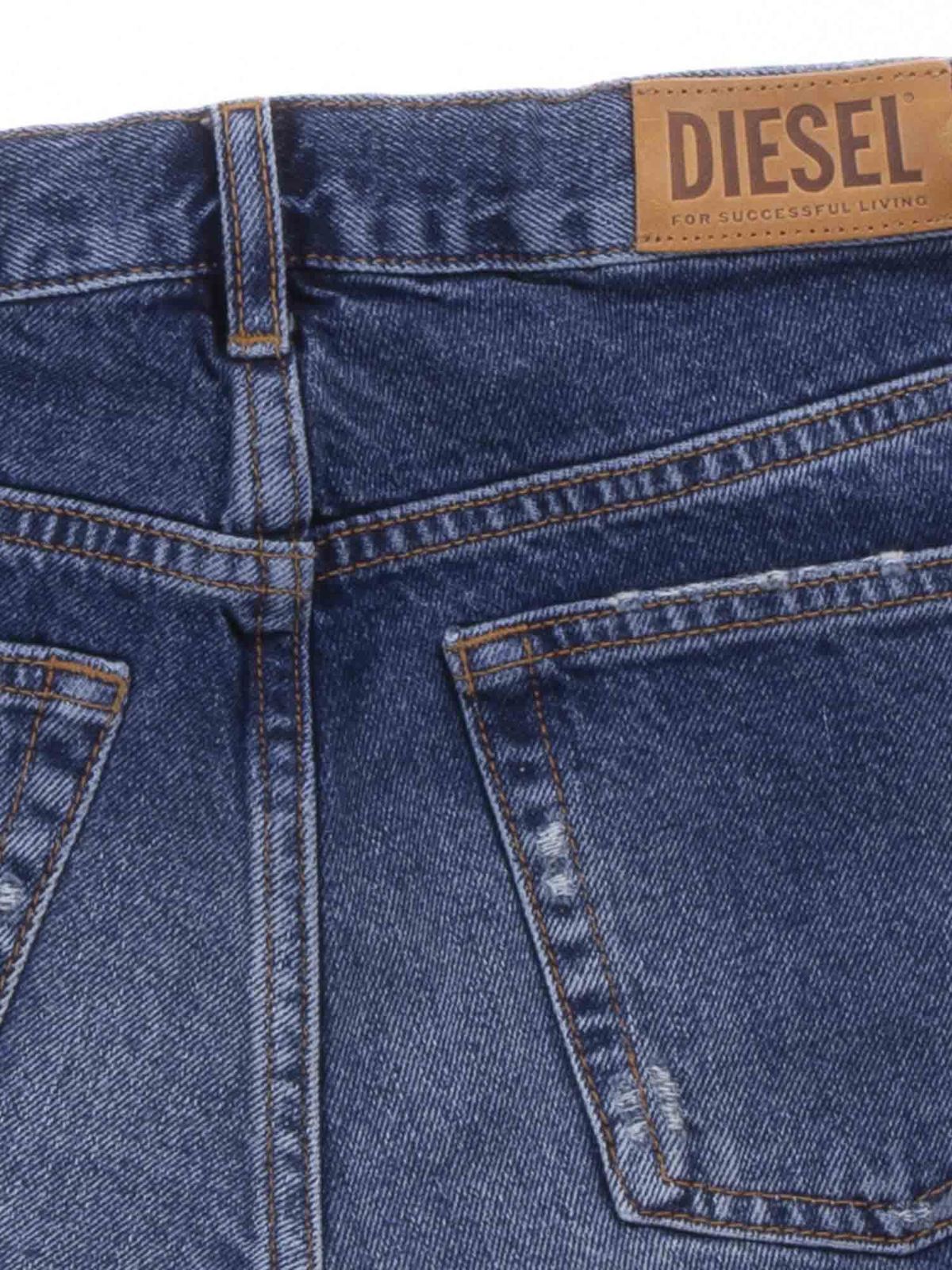 Pantaloni corti e shorts Diesel - Shorts in denim blu - J00153KXB8BK01