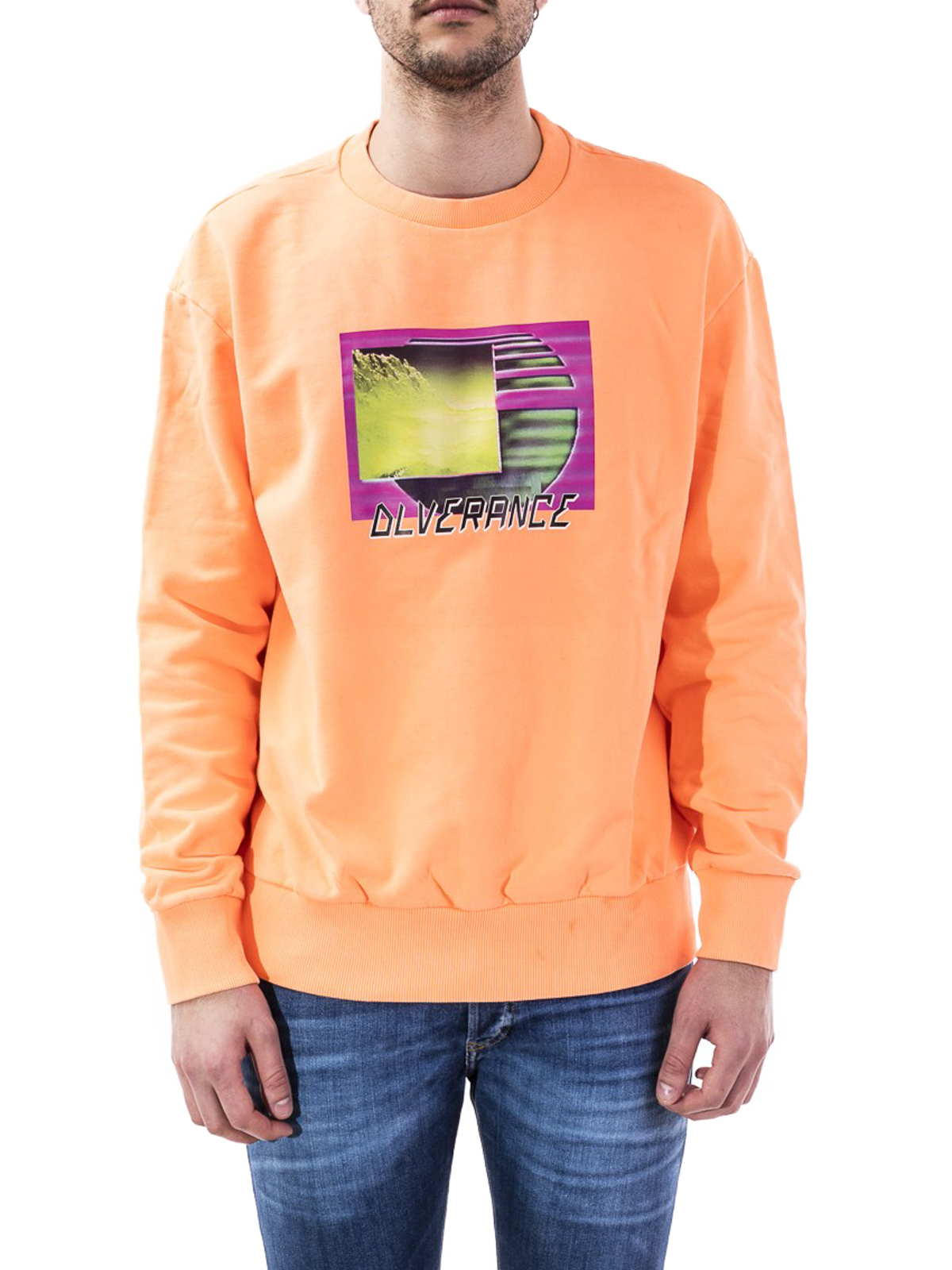 diesel sweatshirt orange