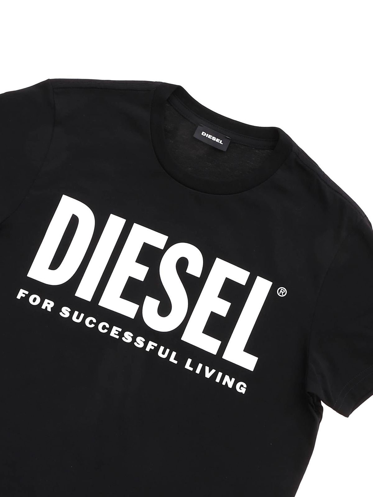 T-shirts Diesel - Black Justlogo t-shirt - 00J4P600YI9K900 | iKRIX.com