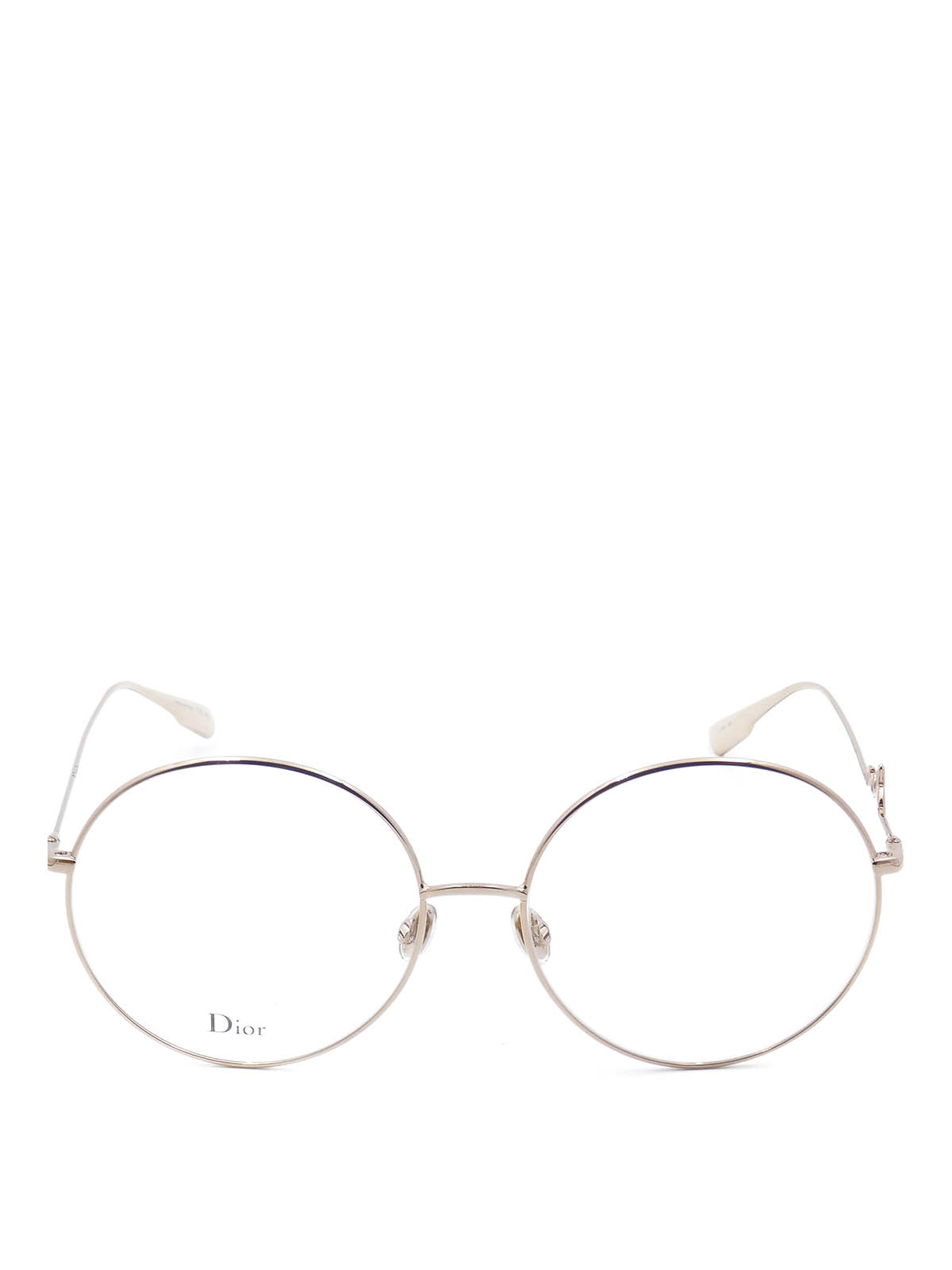 Dior signature logo round eyeglasses 