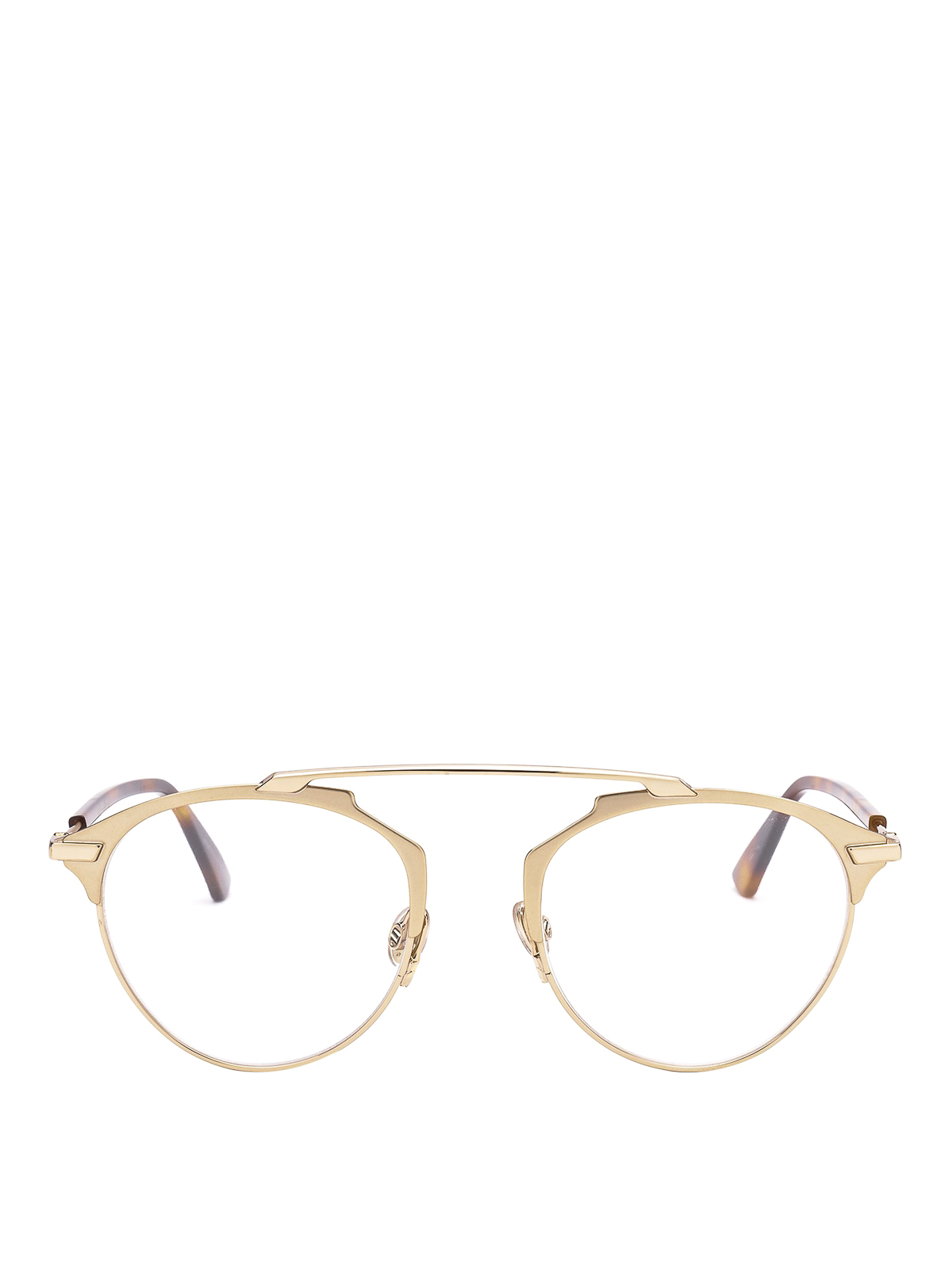dior glasses gold