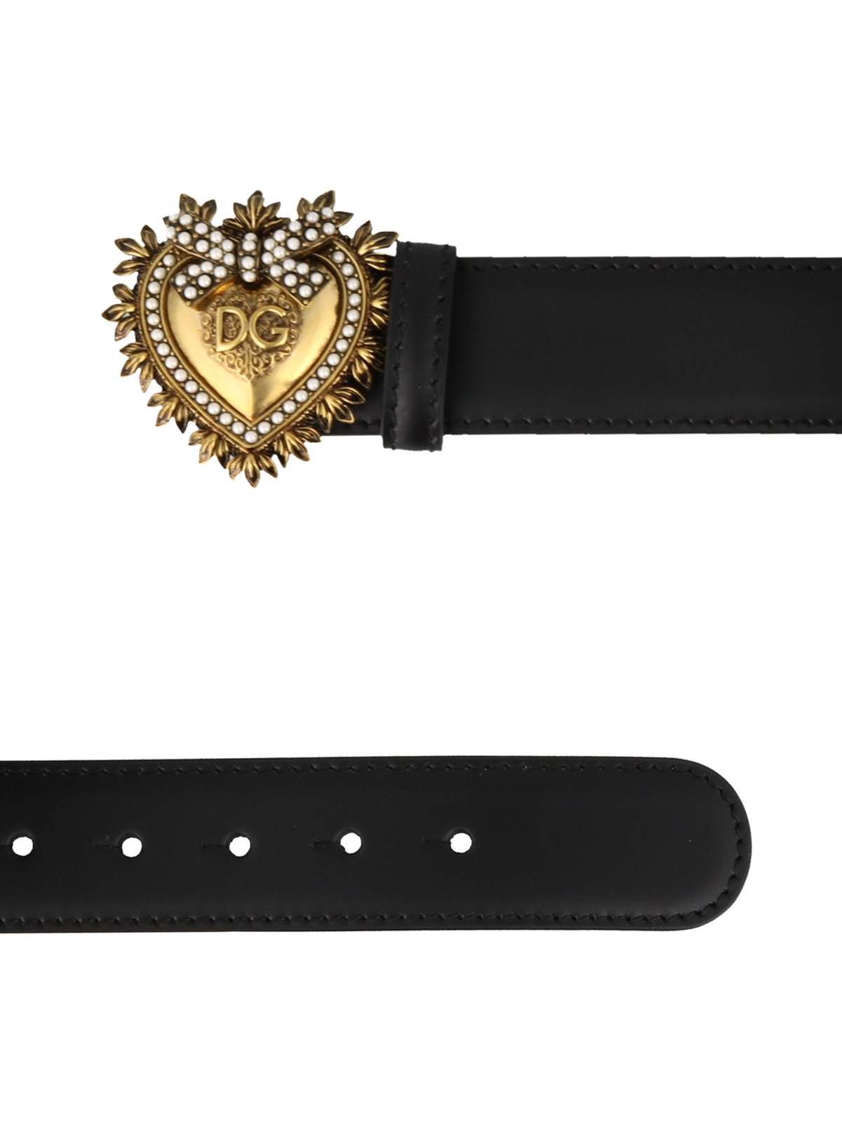 Belts Dolce & Gabbana - Devotion black belt - BE1315AK86180999 