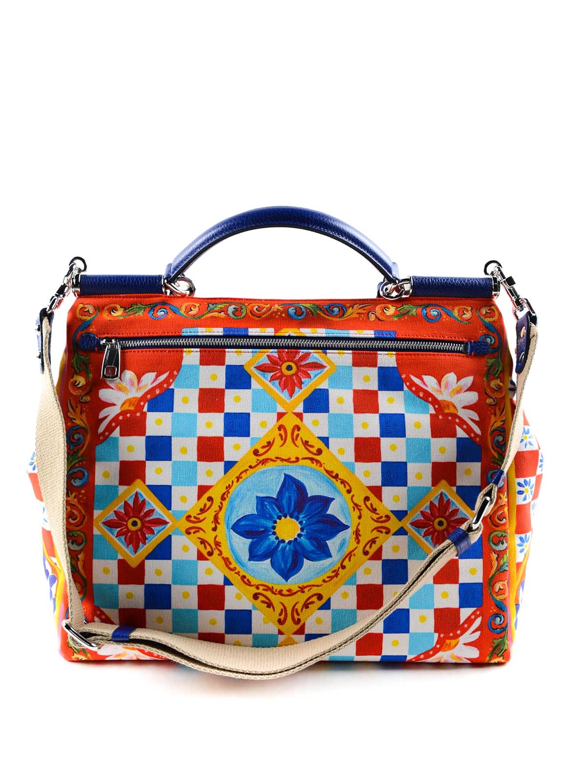 Bowling bags Dolce & Gabbana - Sicily Soft Mambo print tote ...