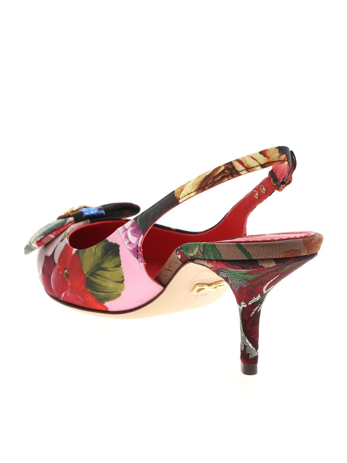 chaussure a talon multicolore