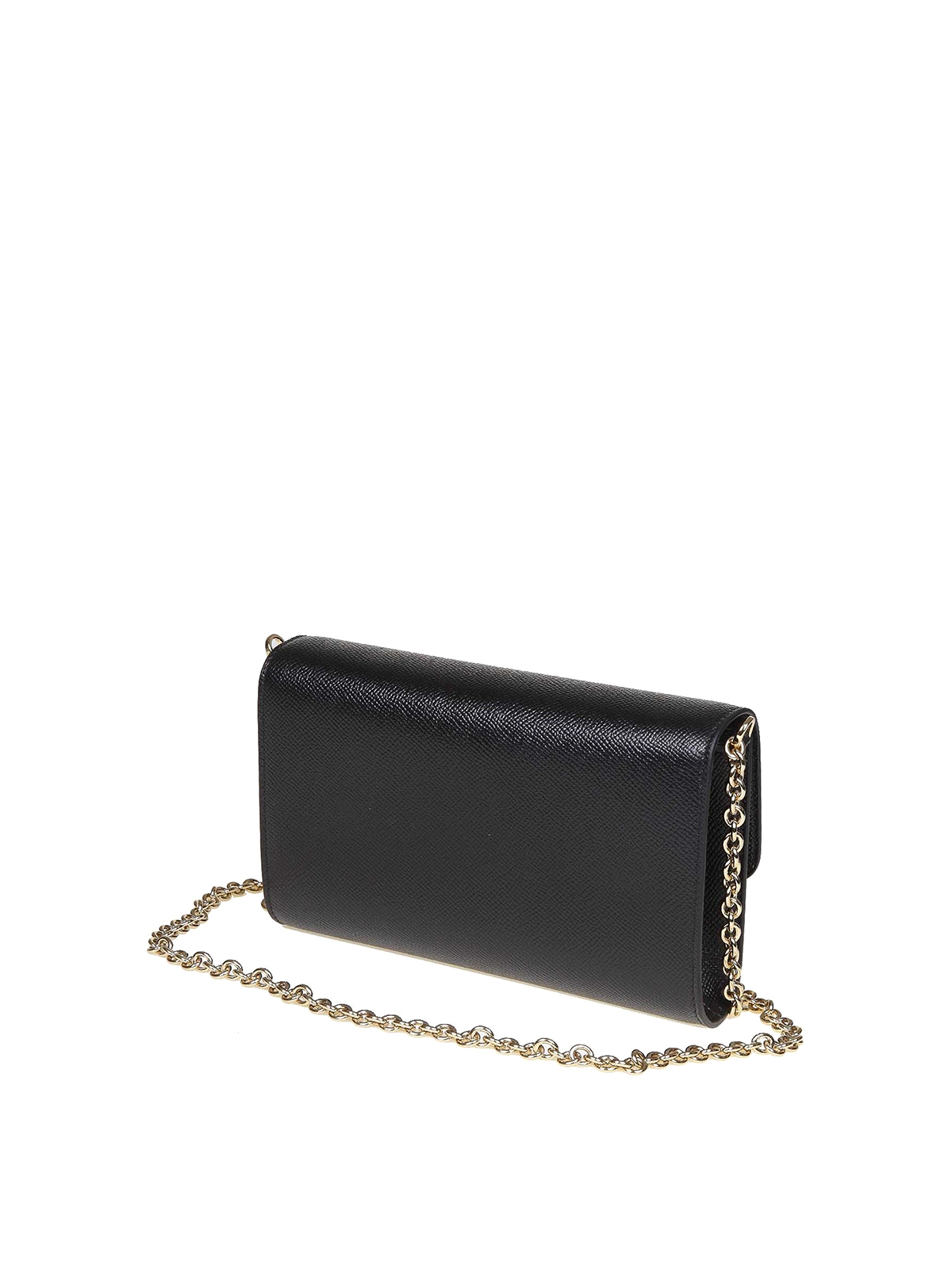 Cross body bags Dolce & Gabbana - Black leather mini bag - BI1275AU77180999