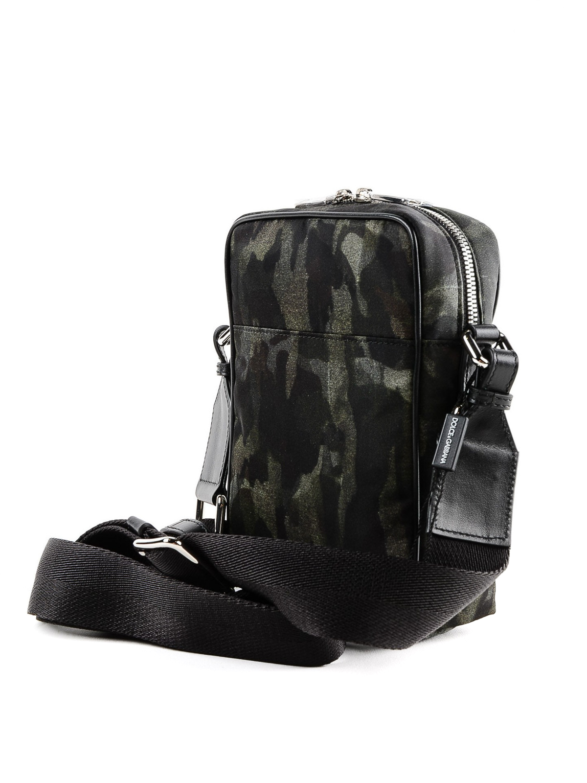Cross body bags Dolce & Gabbana - Green camouflage nylon messenger 