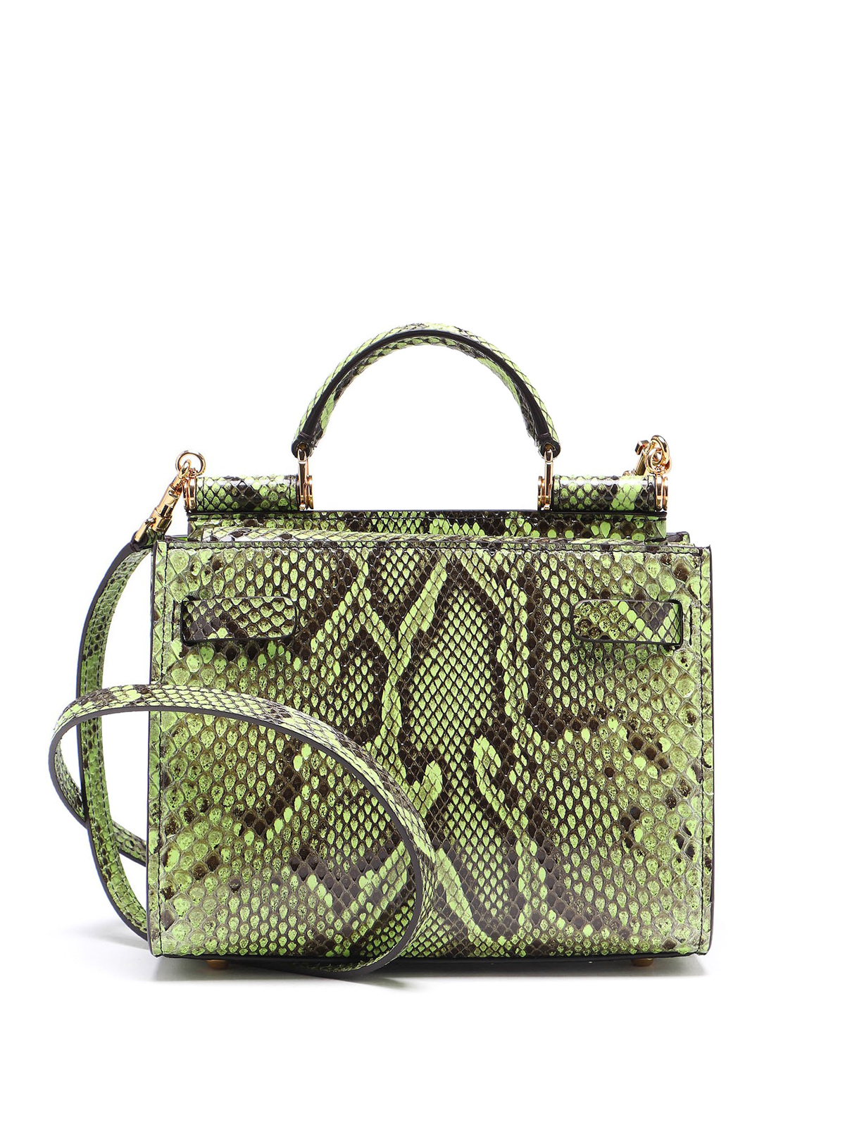 Cross body bags Dolce & Gabbana - Sicily 62 Mini python leather bag -  BB6836A20438H579