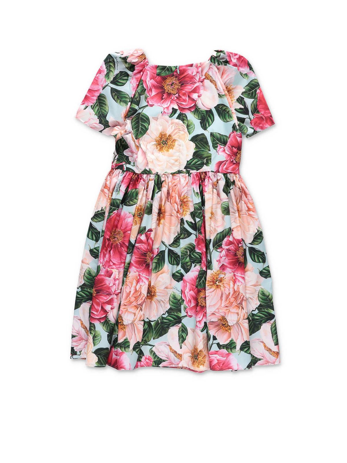 Dresses Dolce & Gabbana Jr - Camellia print dress - L51DQ6HS5H5HC2AI