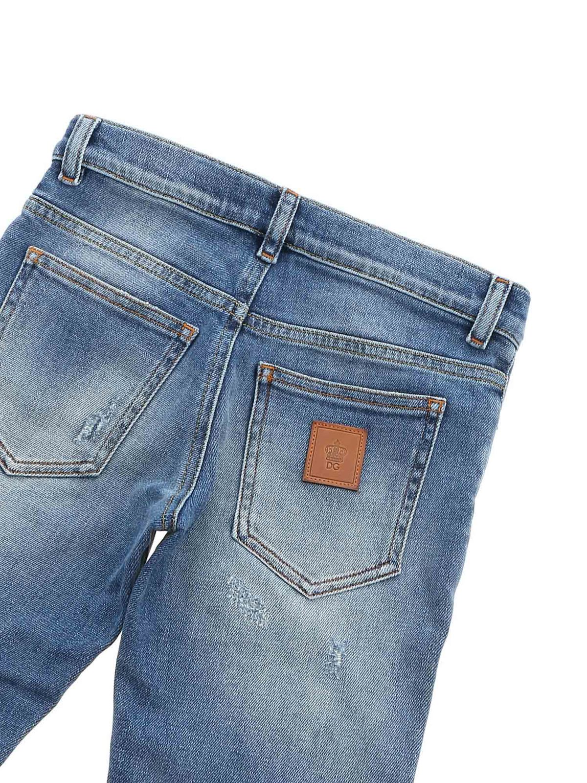 Dolce Gabbana Jr ジーンズ ライトブルー デニム L42f15ld956b0537