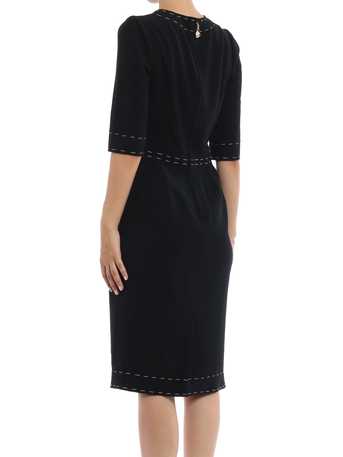 Bon ton crepe sheath dress 