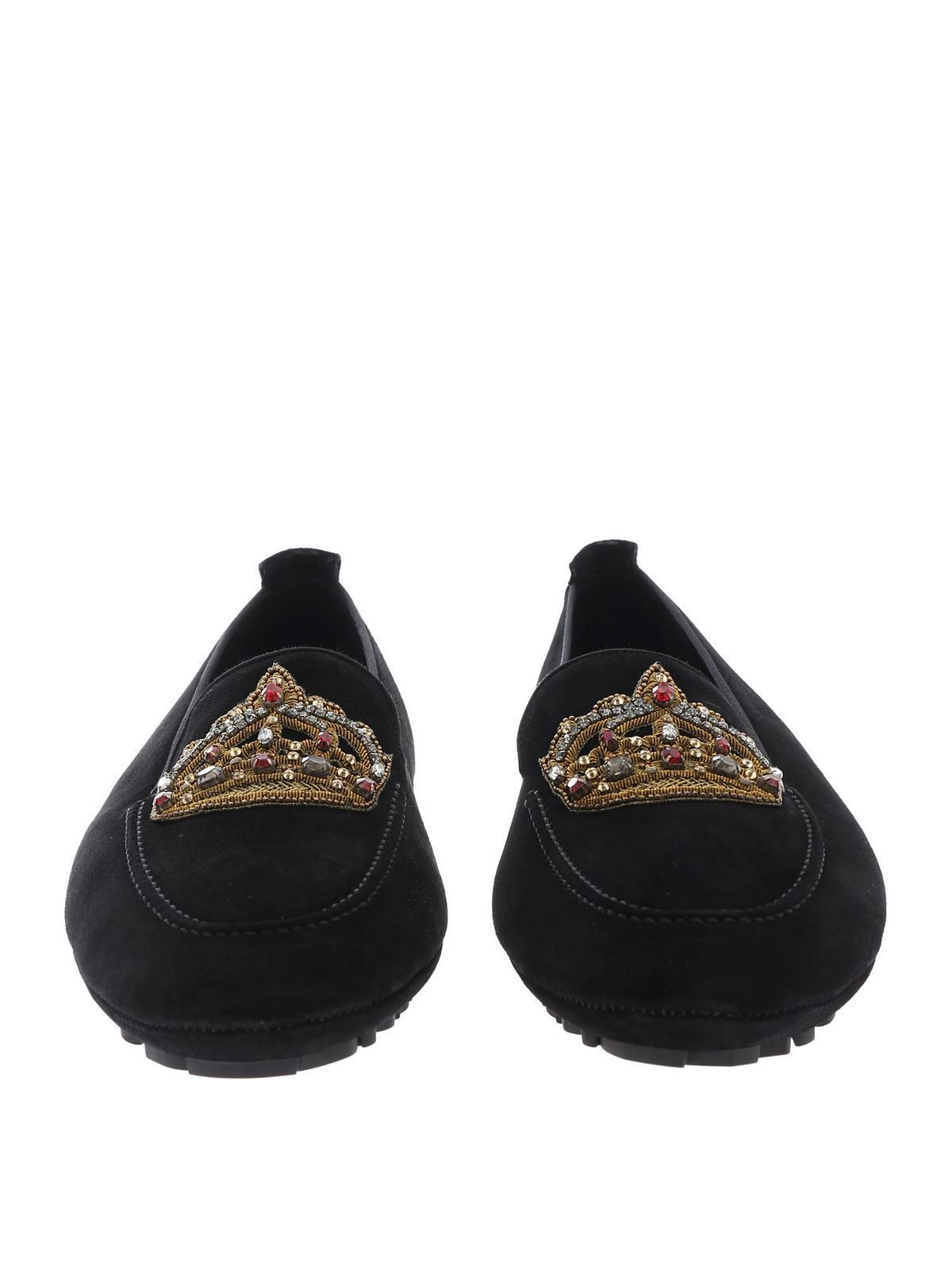 Loafers & Slippers Dolce & Gabbana - Embroidered crown loafers -  A50280AK30280999