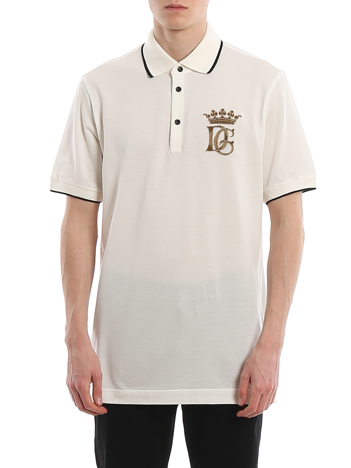 dolce and gabbana crown polo