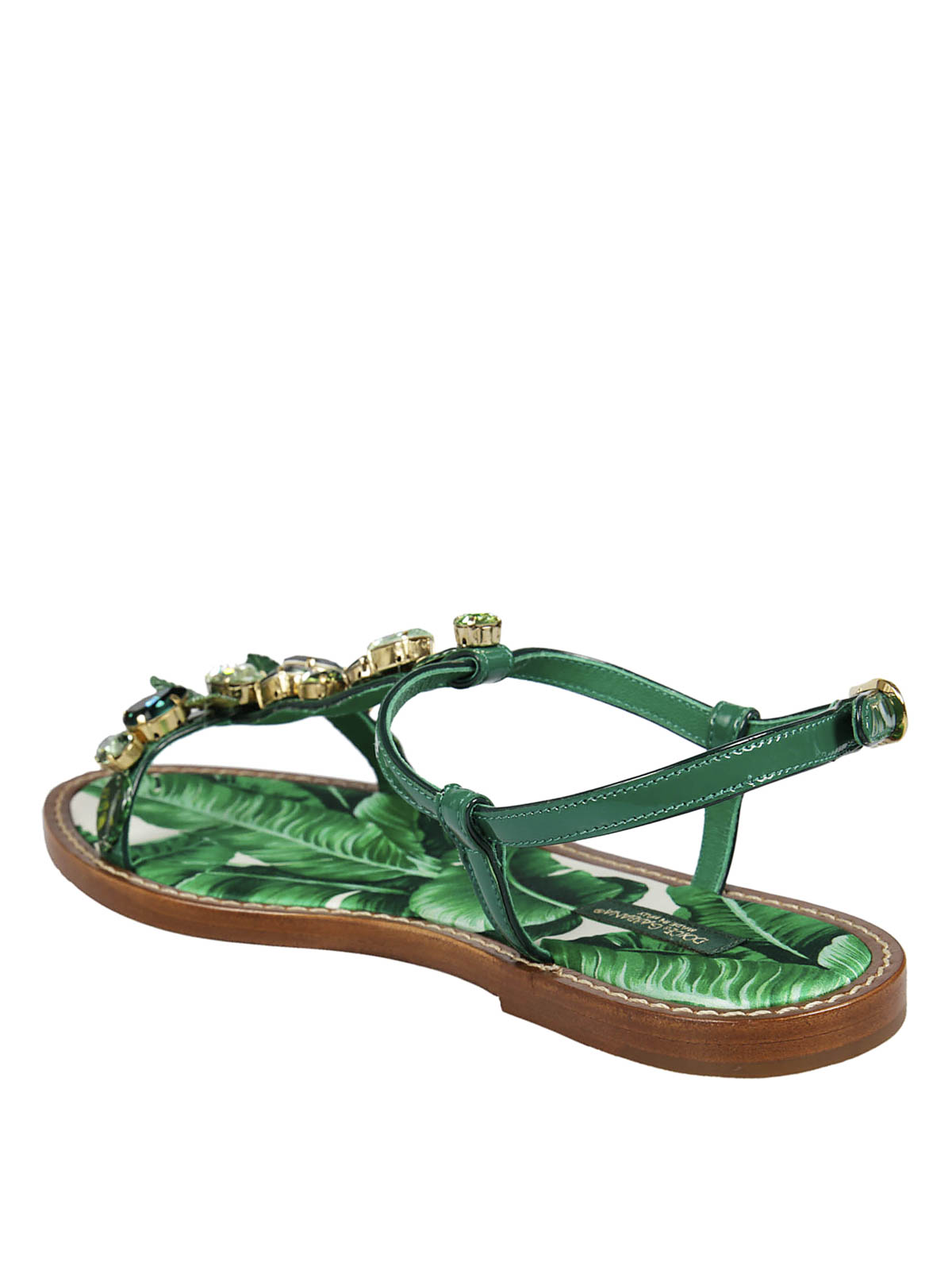 dolce and gabbana flat sandals