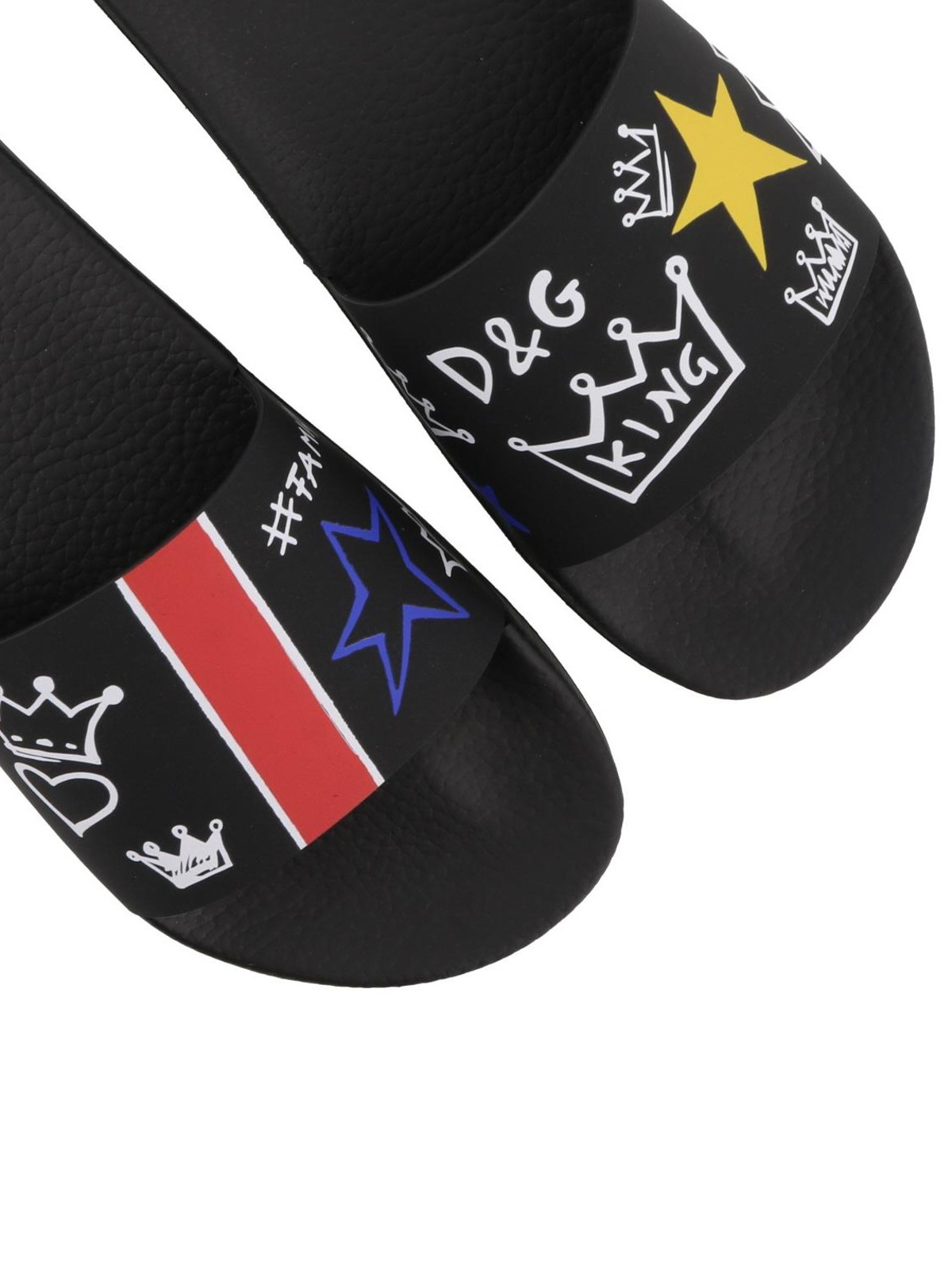 Sandals Dolce & Gabbana - Saint Barth black slide sandals - CS1489AN619HNF57