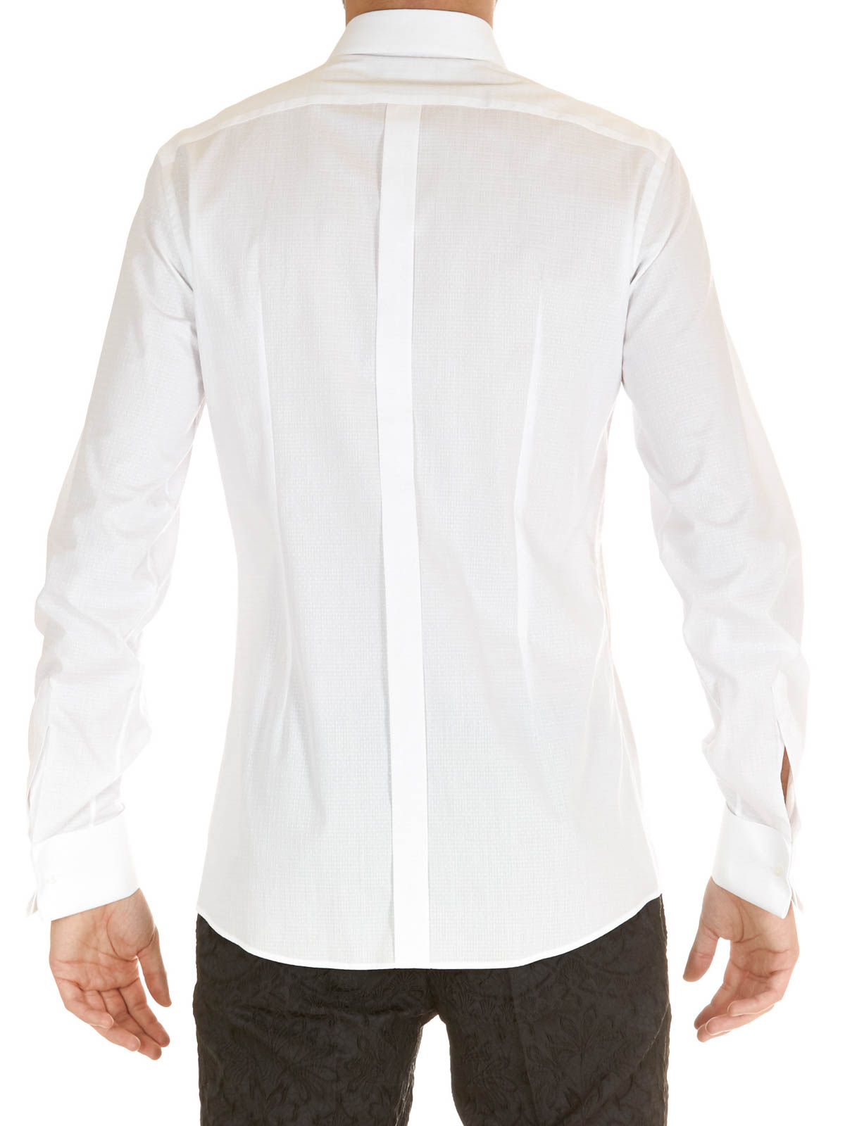 Dolce & Gabbana Hemd mit V-Ausschnitt in Weiß für Herren Herren Bekleidung Hemden Freizeithemden und Hemden 