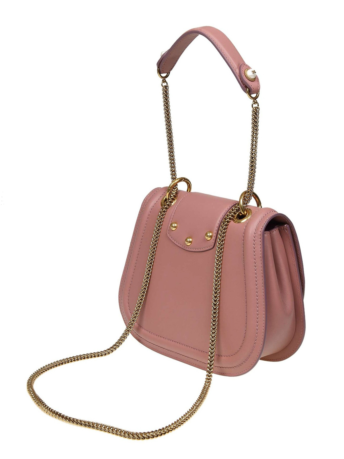 Dolce & Gabbana - DG Amore pink leather shoulder bag - shoulder bags - BB6677AK29580472