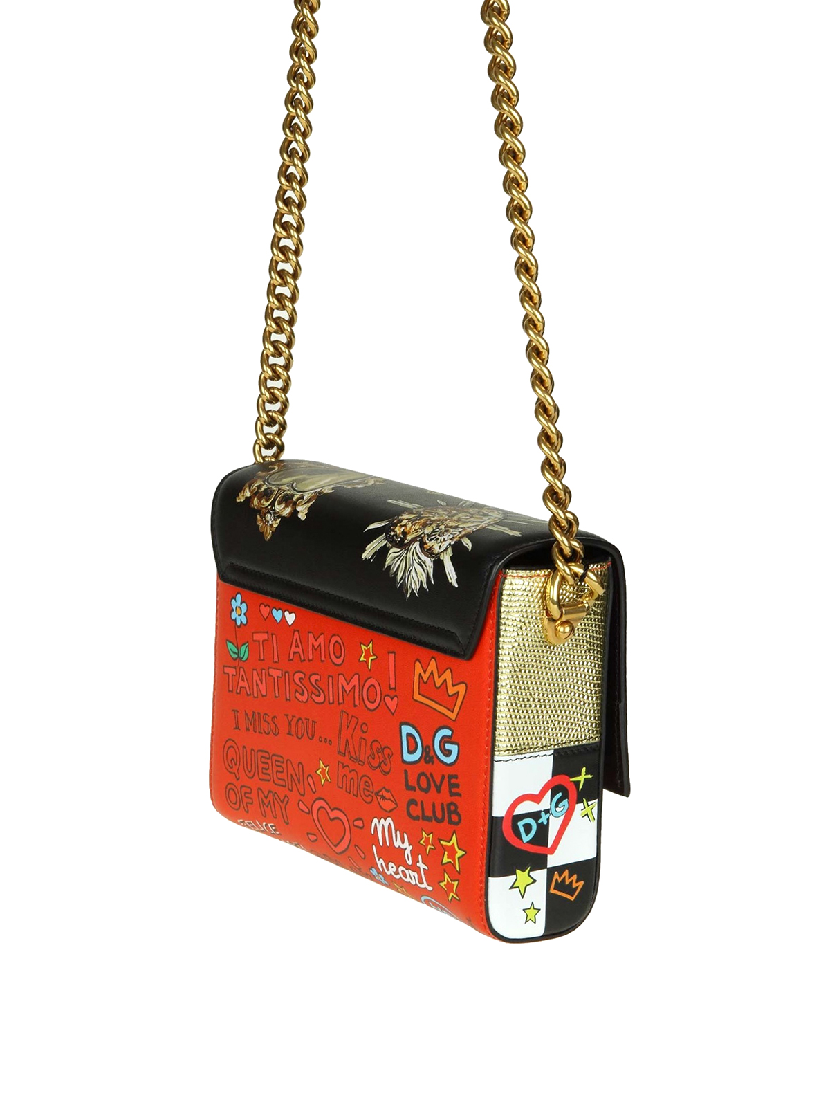 Shoulder bags Dolce & Gabbana - DG Millennials small crossbody leather bag  - BB6391AH658HNM69