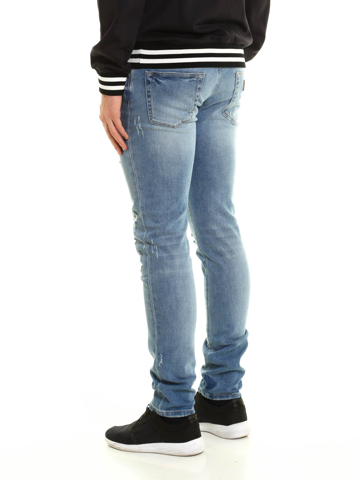 Dolce & Gabbana Denim Light Wash Skinny Jeans in Blue for Men Mens Clothing Jeans Skinny jeans 
