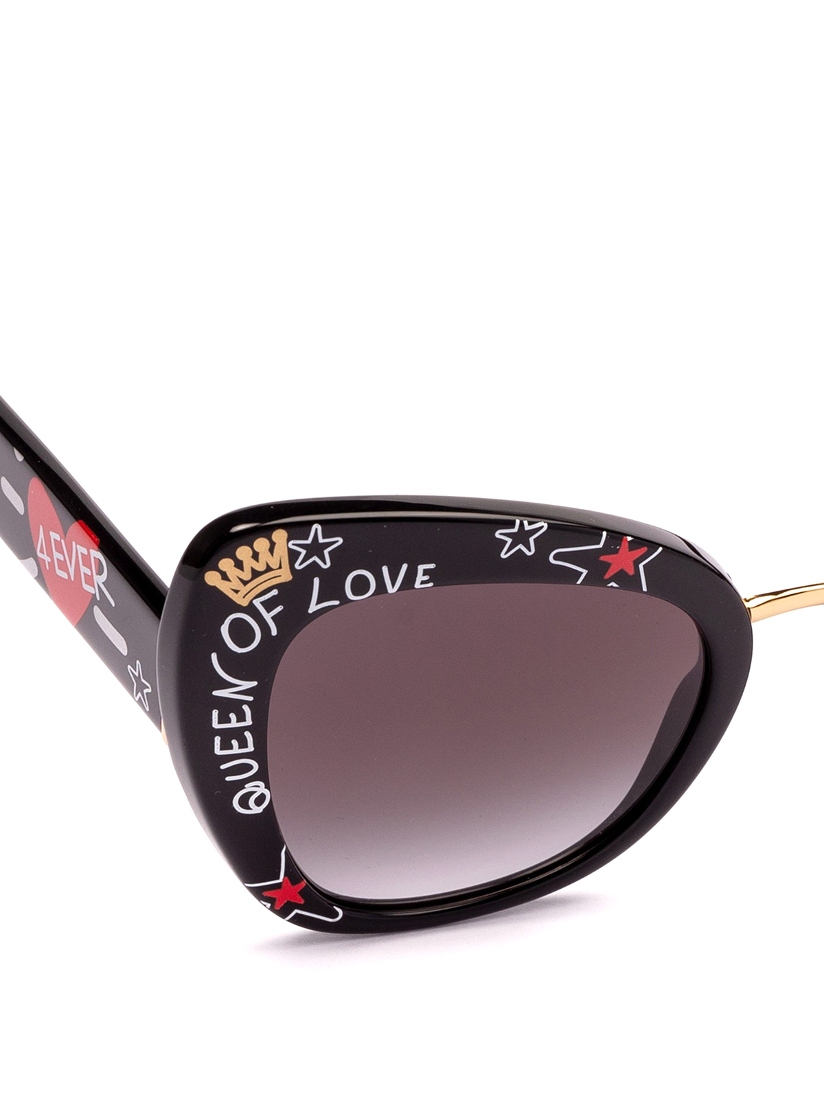 Sunglasses Dolce & Gabbana - Graffiti print acetate cat eye sunglasses -  DG431931808G