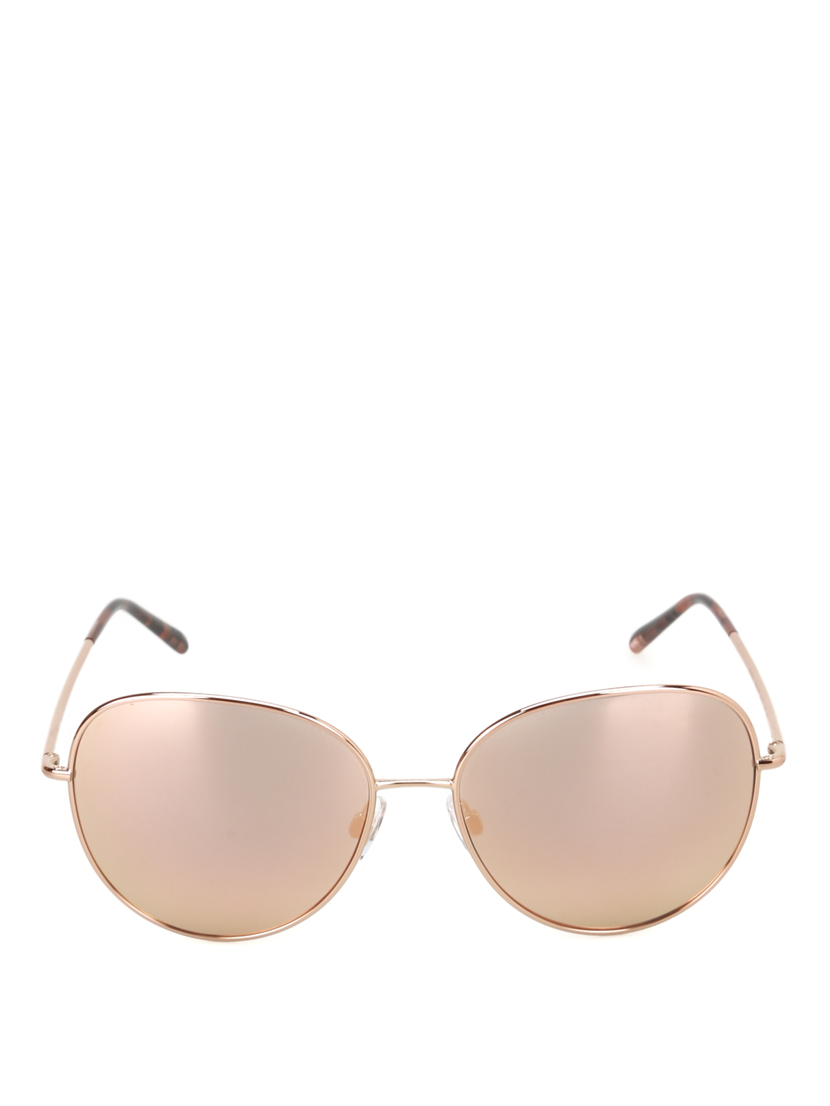 Sunglasses Dolce & Gabbana - Slim metal framed round sunglasses -  DG219412984Z