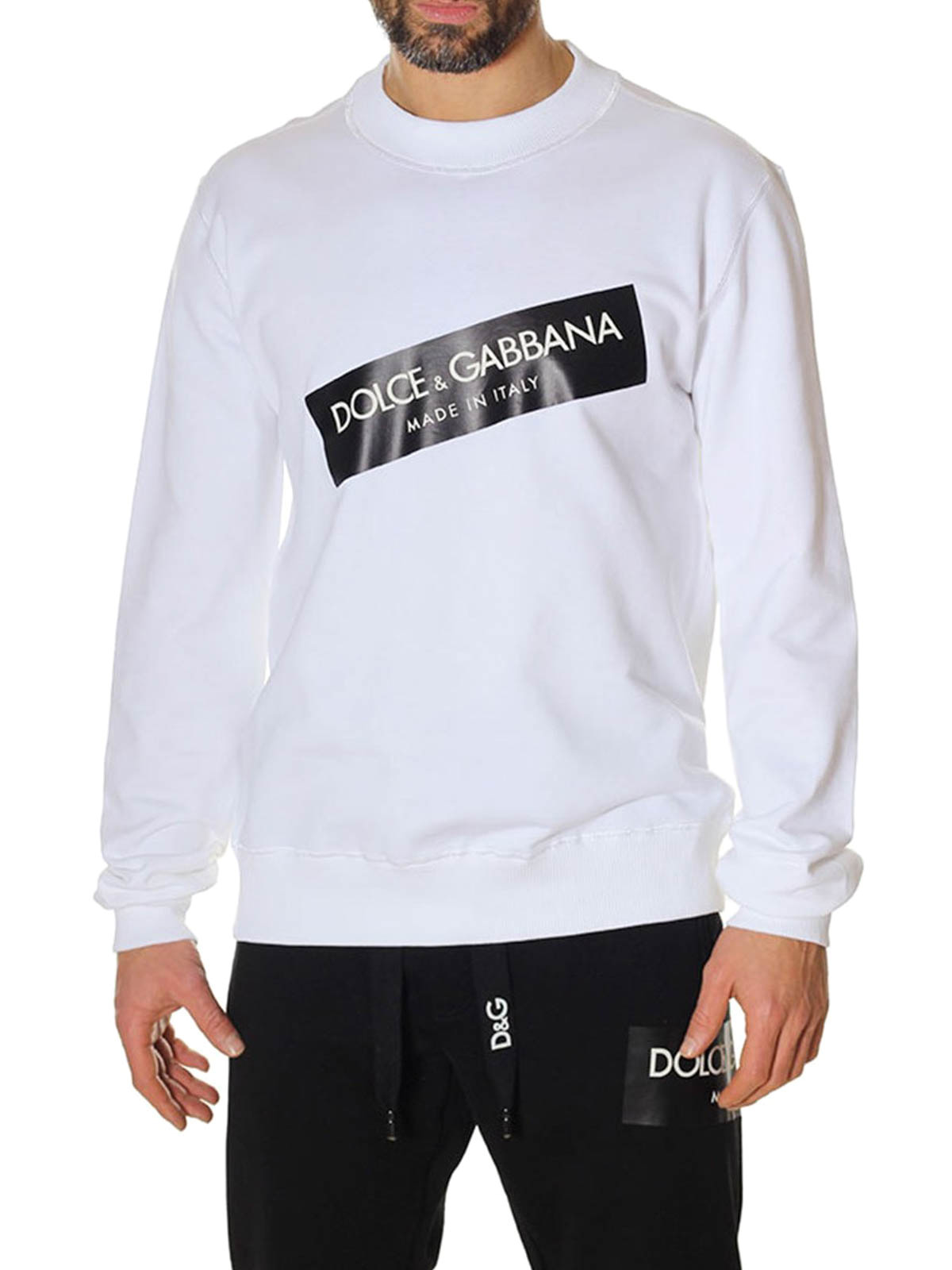 Ropa Ropa de género neutro para adultos Sudaderas con y sin capucha Sudaderas Dolce &Gabbana Men's Letter Crown Long Sleeve Sweater XL 