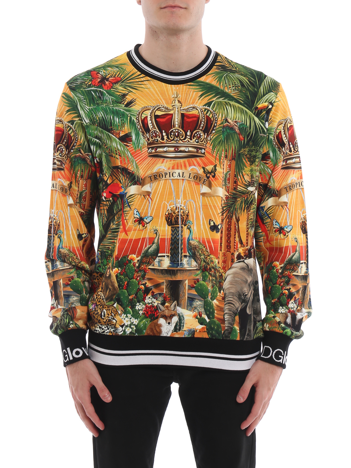 Sweatshirts & Sweaters Dolce & Gabbana - Tropico DG King print sweatshirt -  G9OW6THH7XPHHIH4