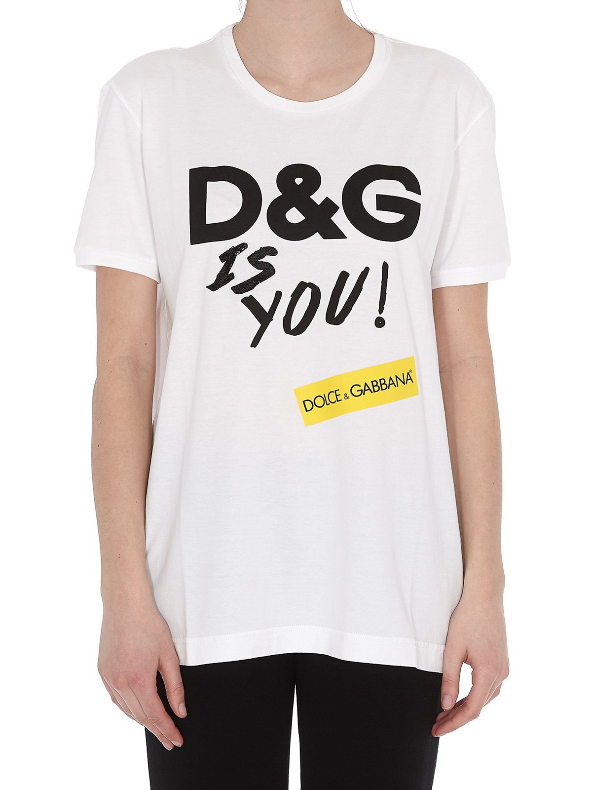Tシャツ Dolce & Gabbana - Tシャツ - D&G Is You - F8K74ZHH7LSW0800