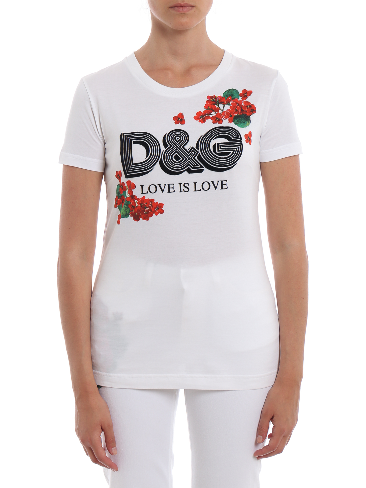 WOMEN FASHION Shirts & T-shirts T-shirt Lace openwork Dolce&Gabbana T-shirt discount 64% White S 