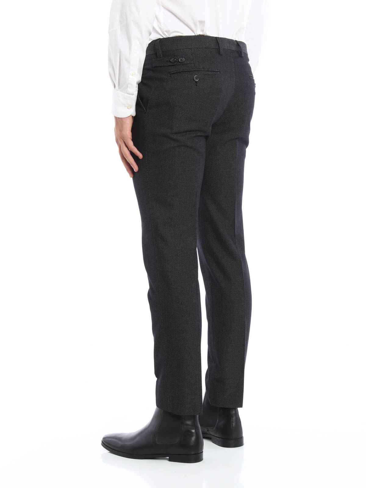 Dolce Gabbana テーラードパンツ メンズ 黒 テーラードトラウザー G6ojetfm6bjs8030