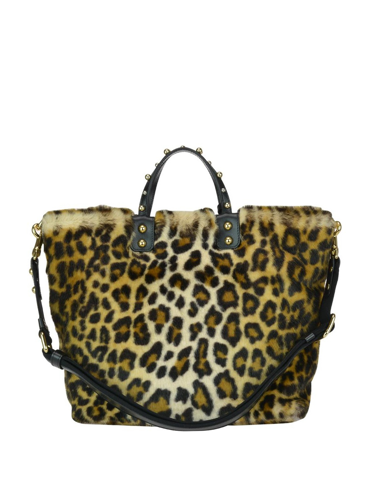 Totes bags Dolce & Gabbana - Beatrice animal print faux fur small tote -  BB6201AM88380006