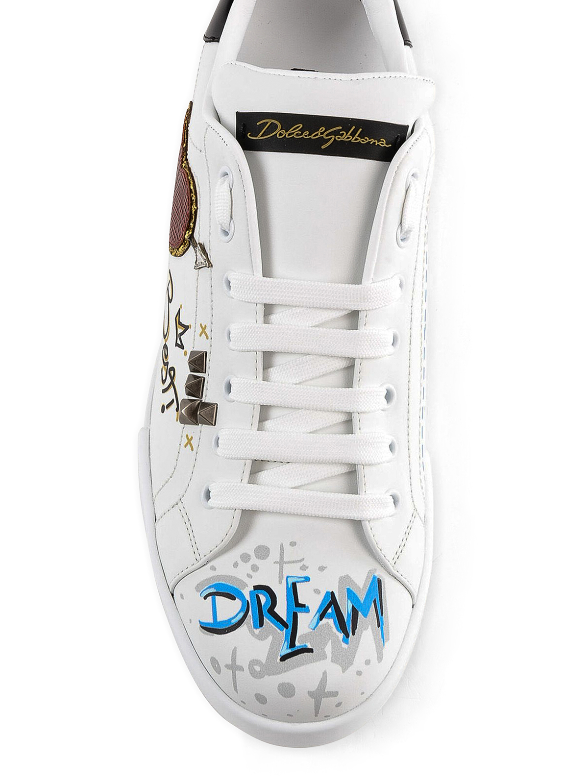 Trainers Dolce & Gabbana - Heart patch Portofino low top sneakers -  CS1558AV679HWF57
