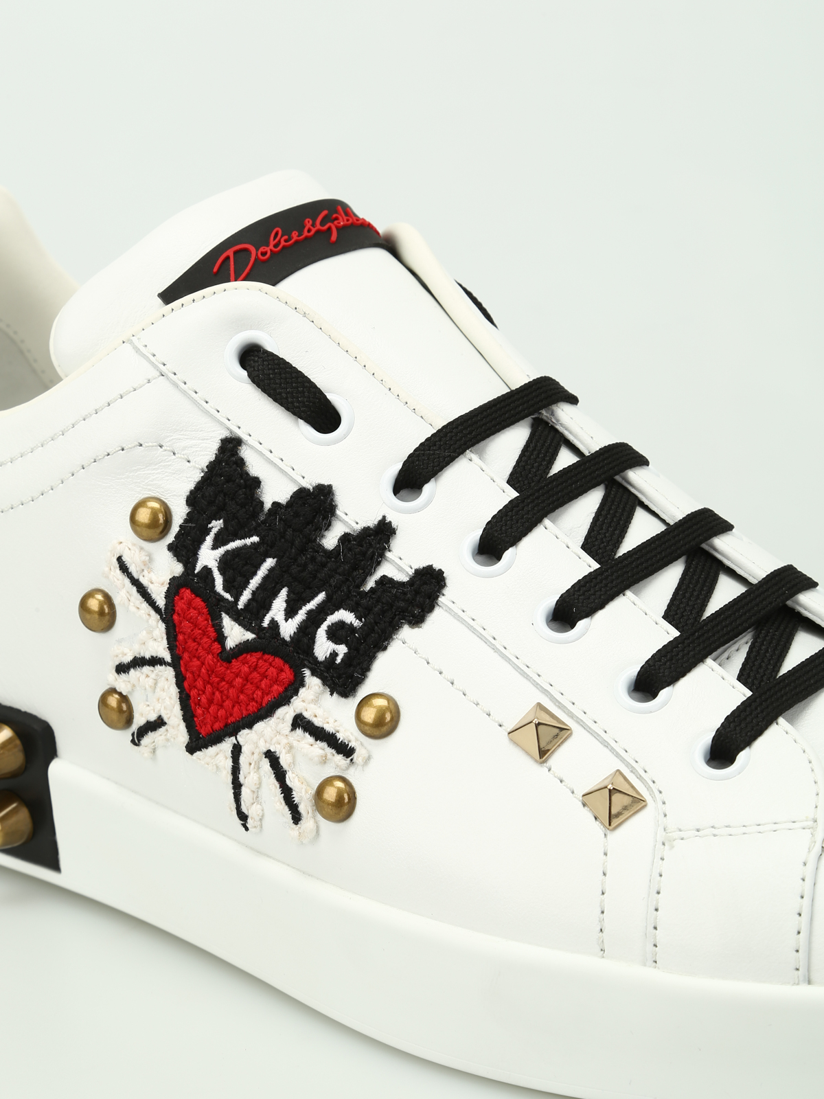 Gabbana - King of Love leather sneakers 