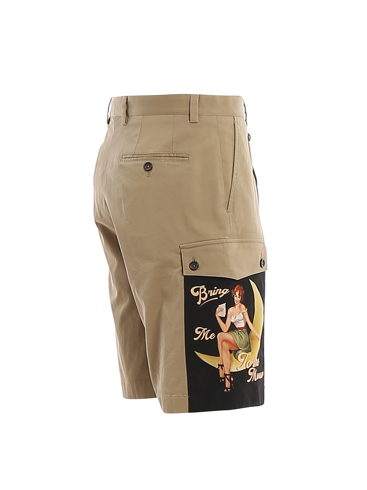 Trousers Shorts Dolce & Gabbana - Bring Me To The Moon cotton cargo shorts  - GYHDATFUFGAM0868