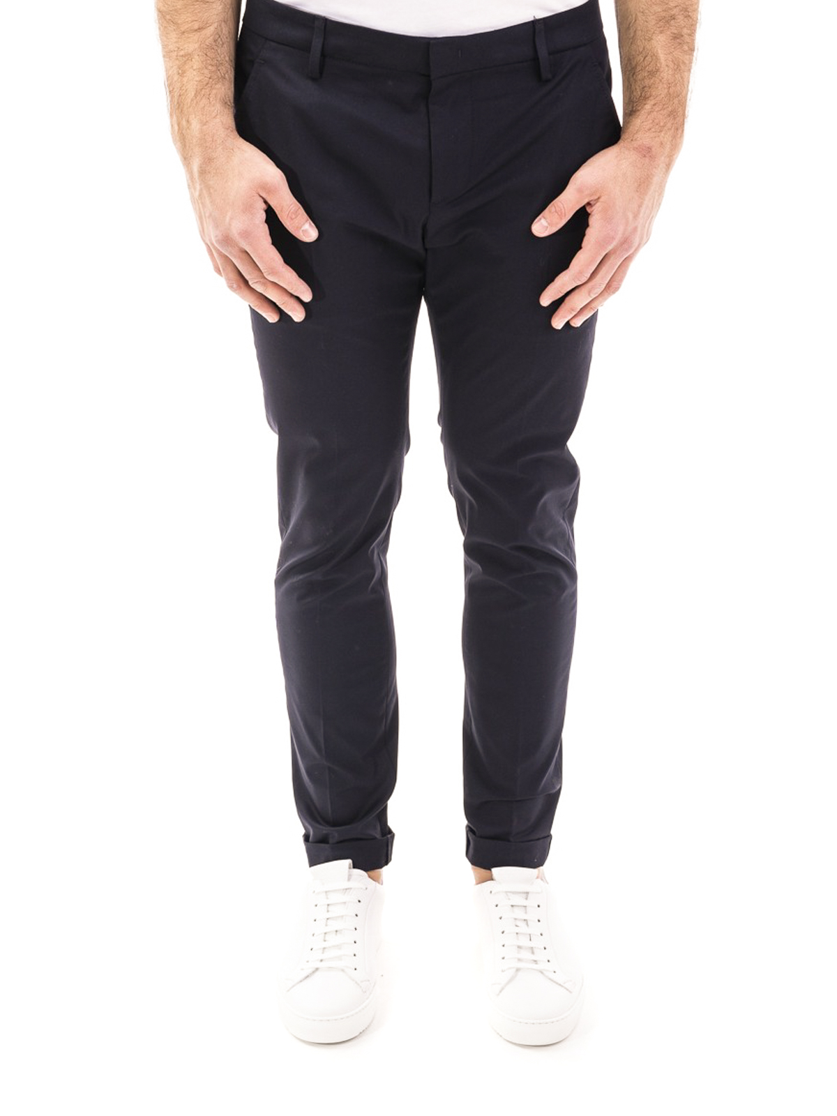 Slacks and Chinos Casual trousers and trousers Dondup Pantalal Gaubert Universe in Blue for Men Mens Clothing Trousers 