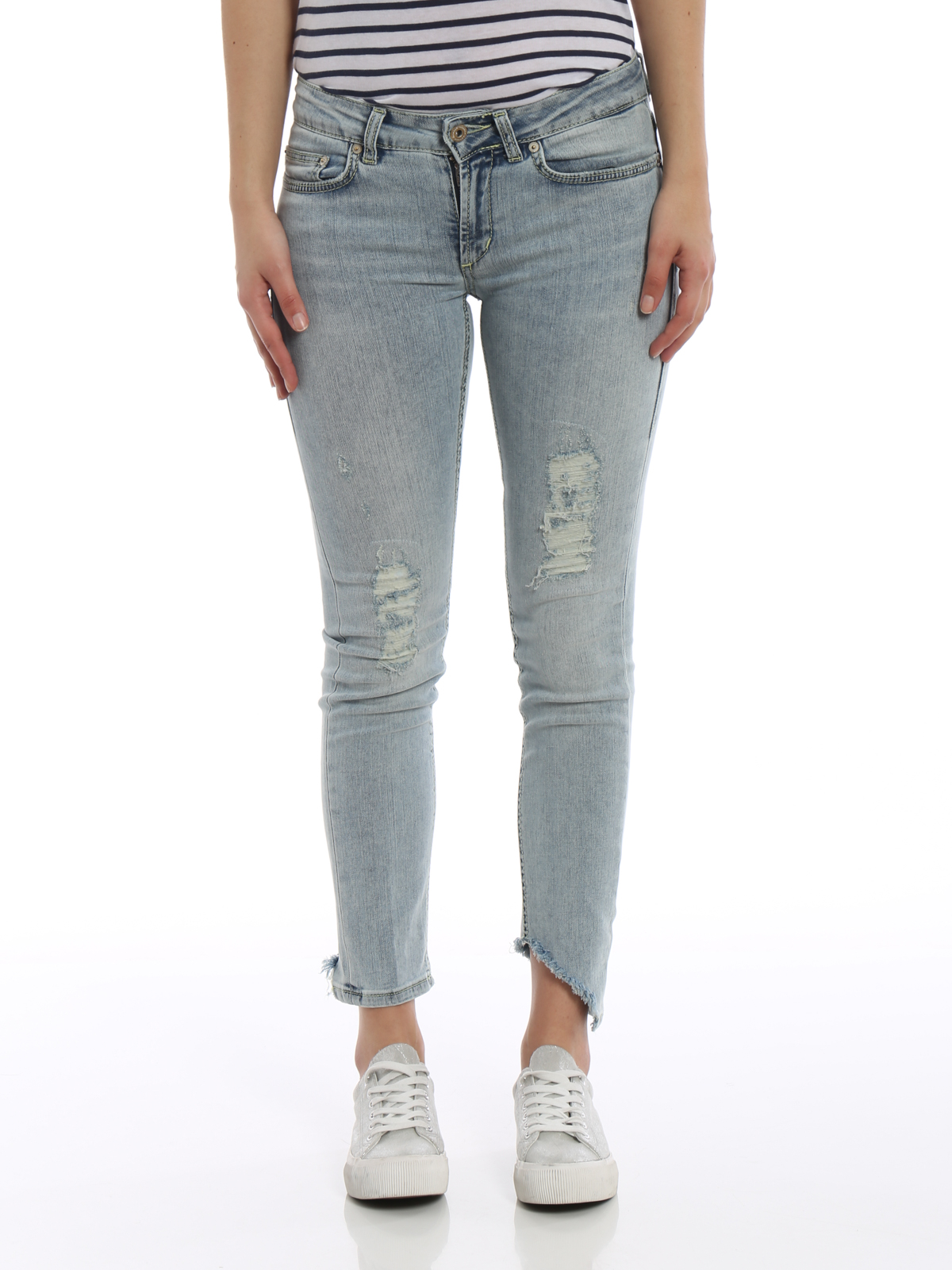 Skinny jeans Dondup - Monroe faded ripped jeans - P692DS112DR15G800