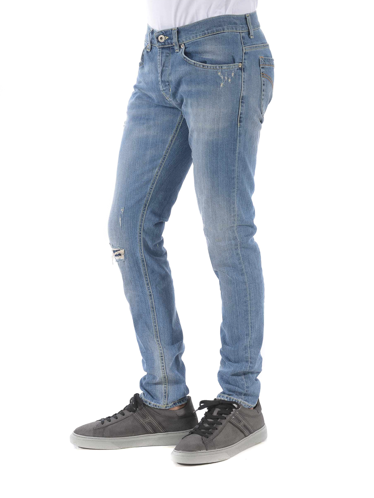 George stone washed denim jeans 