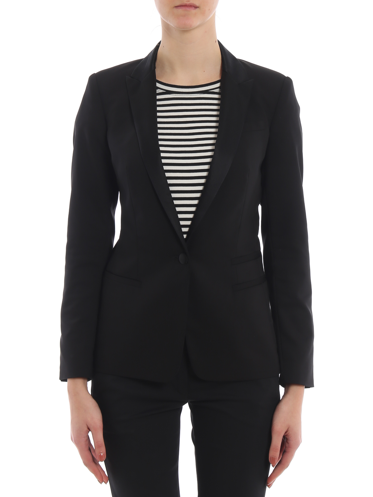 womens black dinner jacket