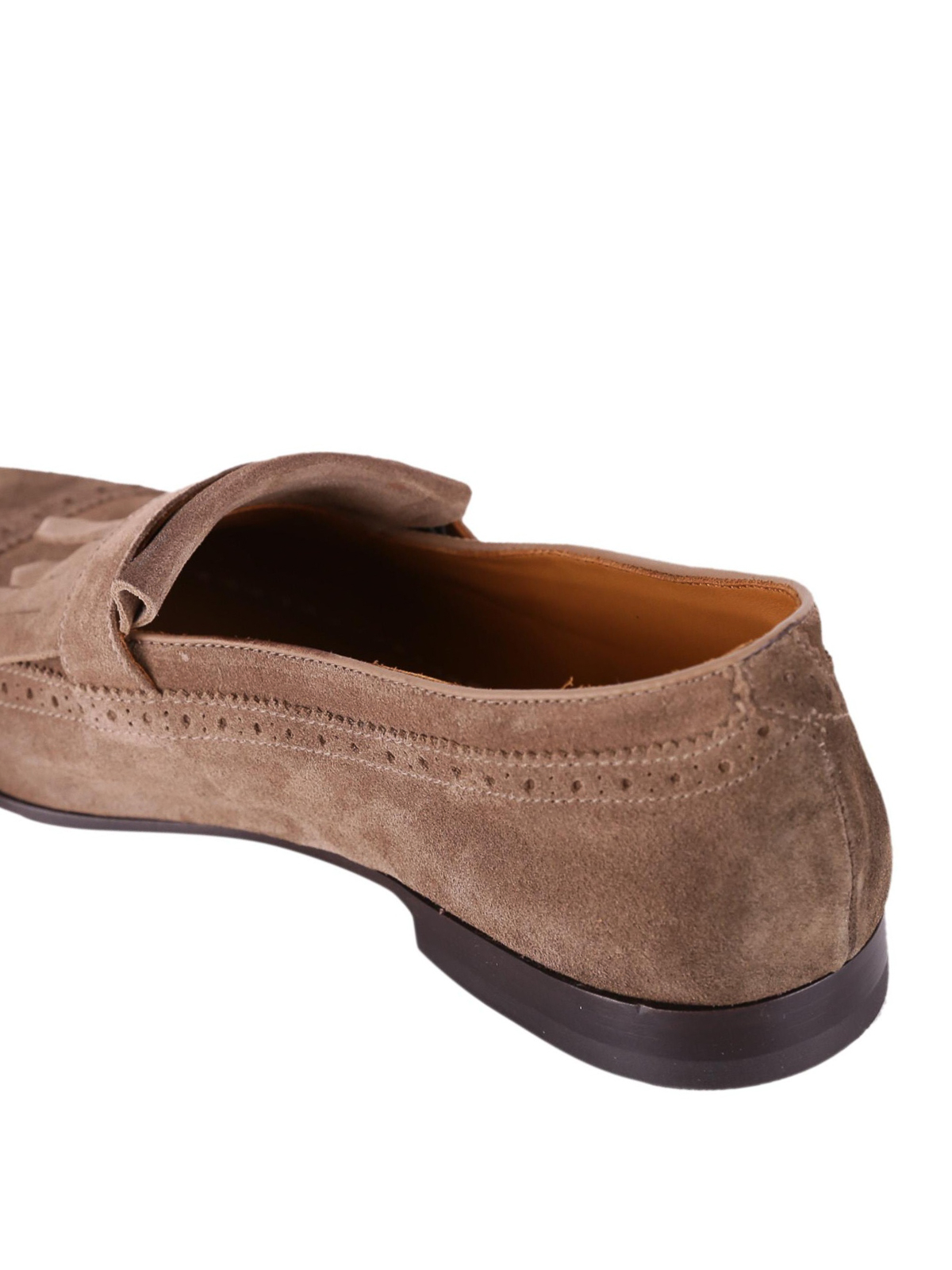 Ikrix Mocassini Brogue Doucal's Fibbia Marroni In Con Frangia Camoscio qUGzSVpLM