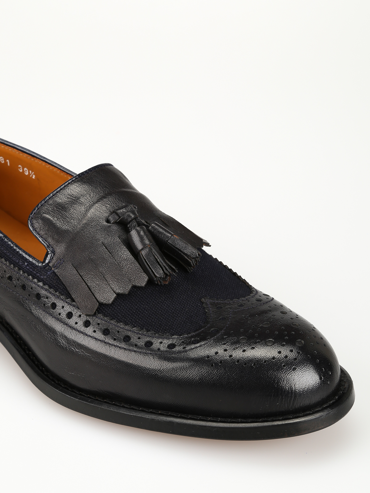 klart sprede lysere Loafers & Slippers Doucal's - Hamilton leather fringe brogue loafers -  DU2381MILEPF257NB00