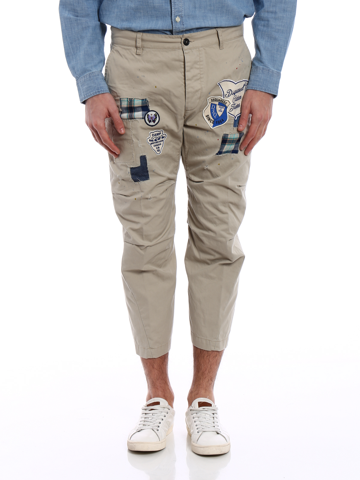 Casual trousers Dsquared2 - Skipper Fit campsite patch trousers 