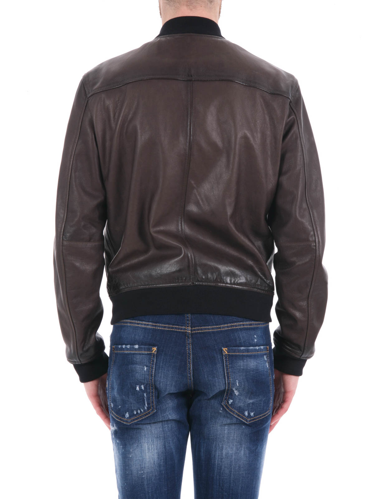 Dsquared2 - Pilot leather bomber - leather jacket - S74AM0644143