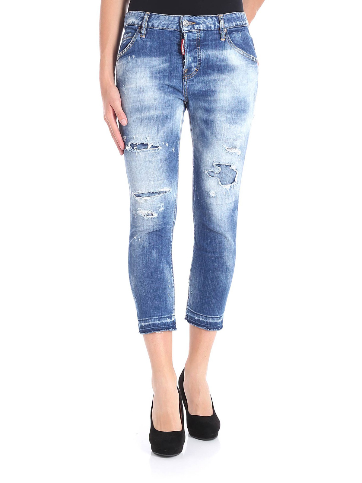 dsquared2 skinny cropped jeans