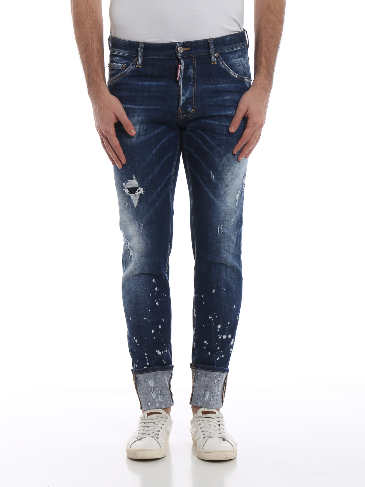 Cool Guy tight bottom cropped jeans 