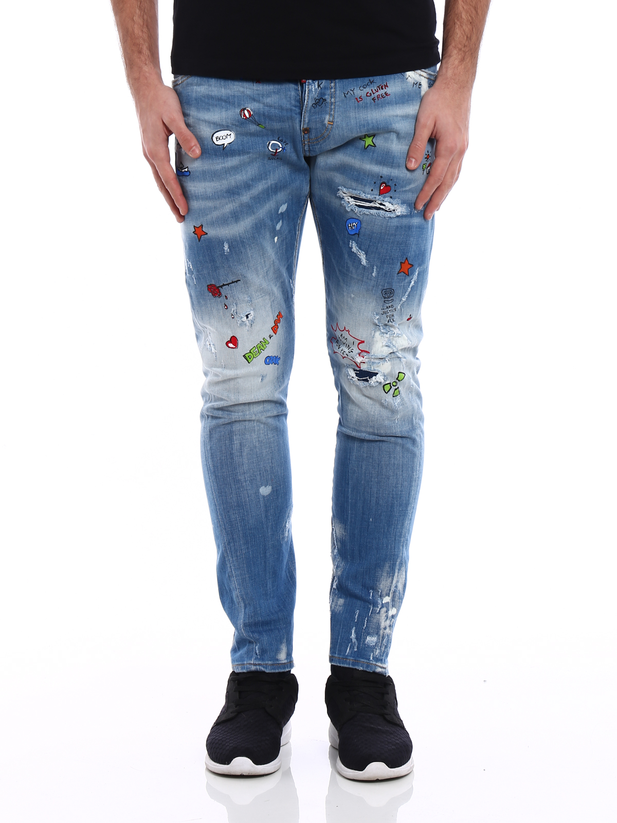 dsquared graffiti jeans