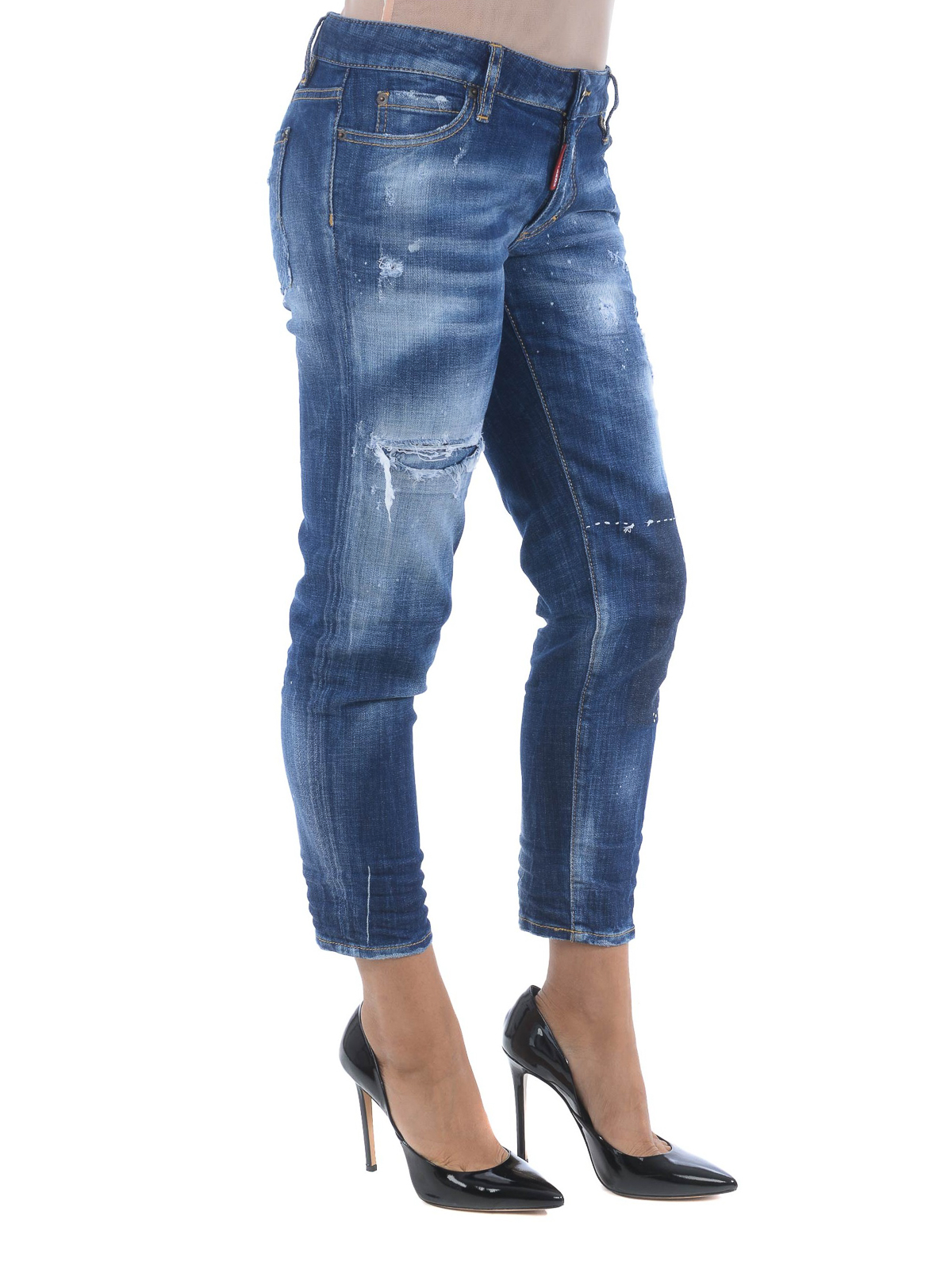 Dsquared2 - Super Skinny Cropped jeans 