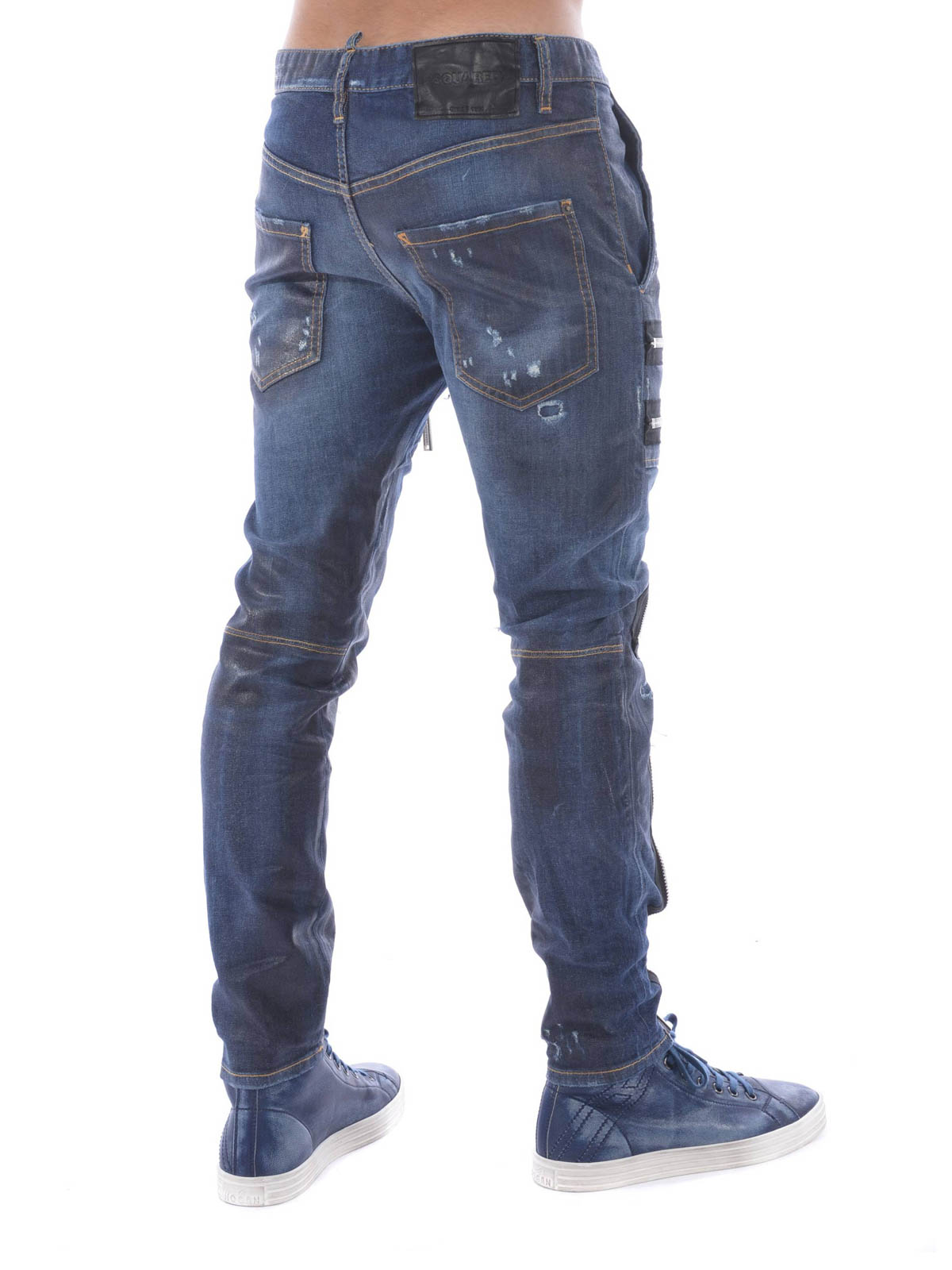 Straight leg jeans Dsquared2 - Military Jean zip detailed jeans 