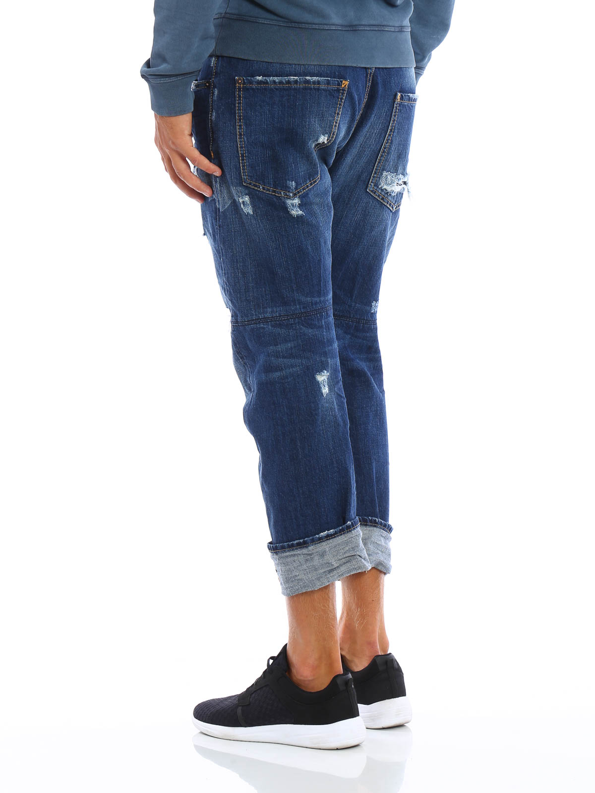Straight leg jeans Dsquared2 - Workwear crop jeans