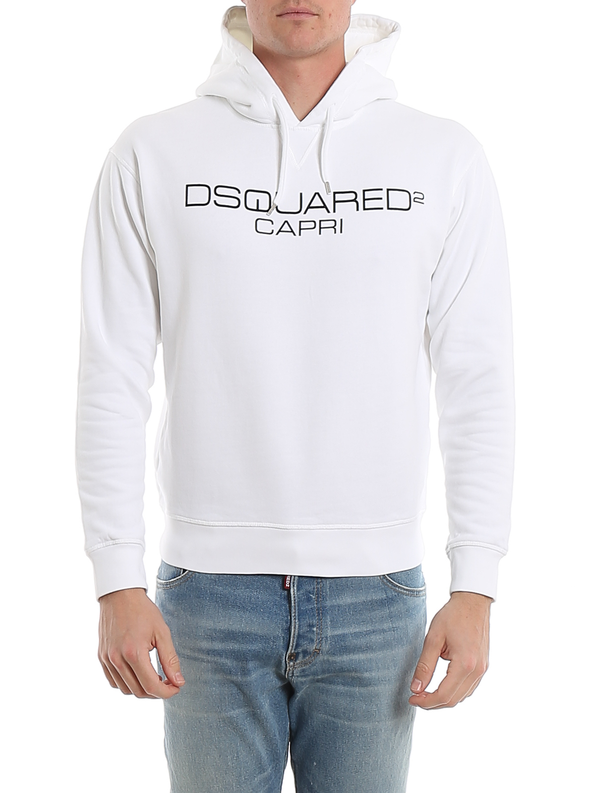 dsquared hoodie white